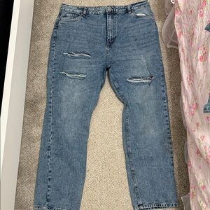 Stylish Blue Distressed Men's Jeans